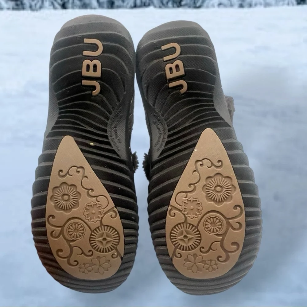 JBU Women's Brown Quilted Winter Boots